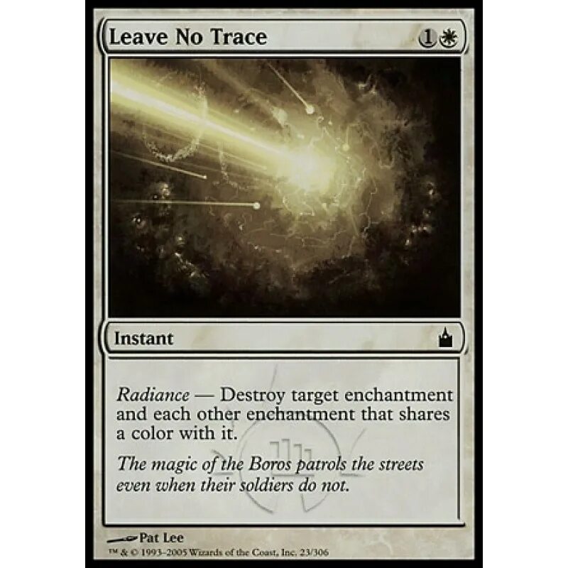 Leaves no traces