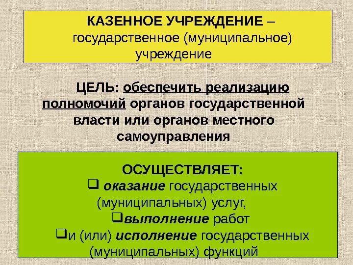 Казенное учреждение это. Казенные учреждения примеры. Функции казенного учреждения. Государственные учреждения примеры. Государственные муниципальные частные учреждения