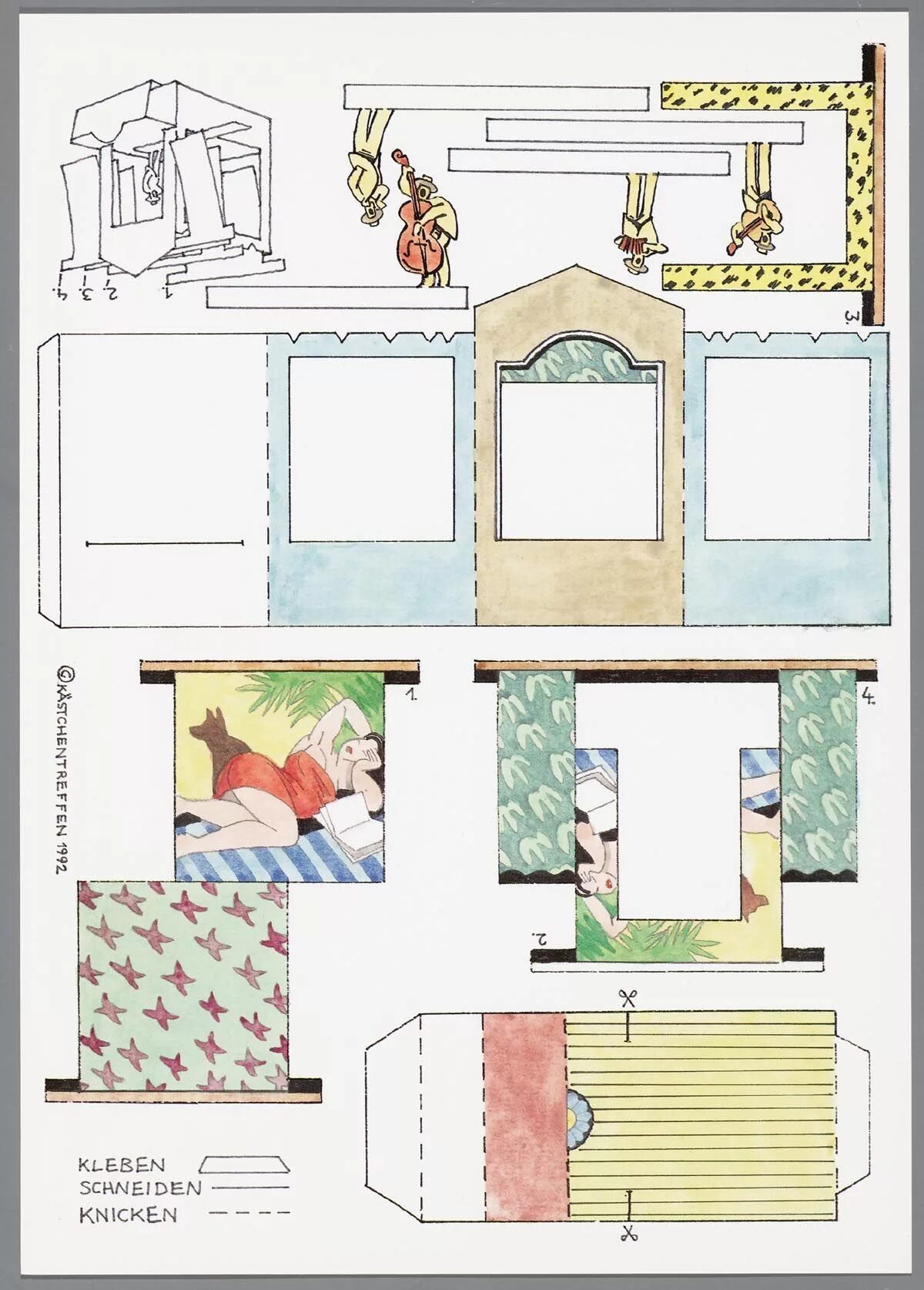 Ккукле. Мебель для бумажного домика. Домик для бумажной куклы для распечатывания. Мебель для бумажного домика. Домик для распечатки.