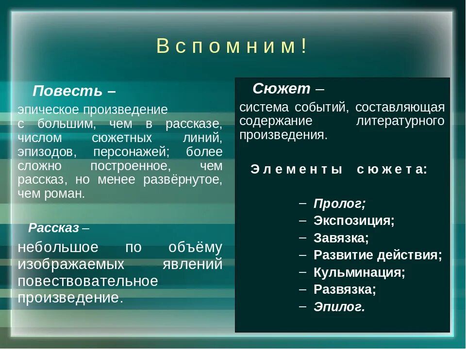 Эпические произведения. Отличие повести от рассказа. Произведения эпоса в литературе. Сюжет в эпическом произведении. Сюжетные линии сказки