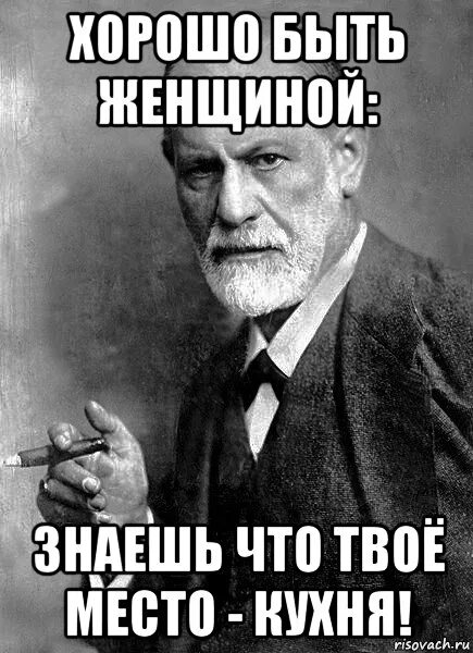 Не думай что я твой слова. Спасибо за внимание Фрейд. Место бабы на кухне Мем. Женщина твое место на кухне. Твое место на кухне Мем.