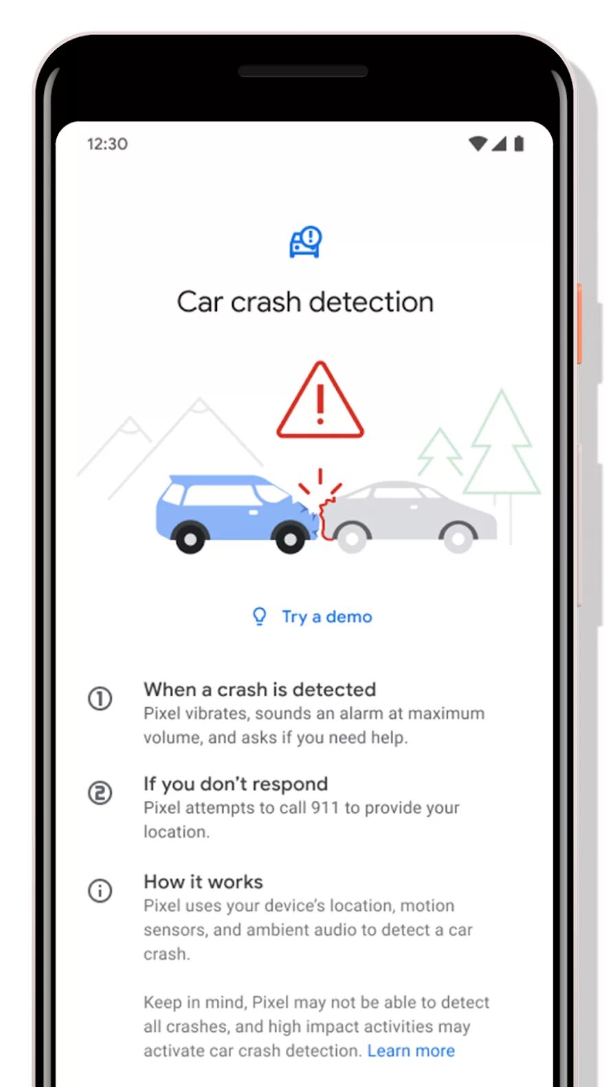 Crash Detection. Google Pixel прикол. Приложение безопасность от гугл. Crash Detection Test Google Pixel.