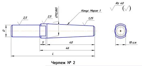 Конус морзе чертеж