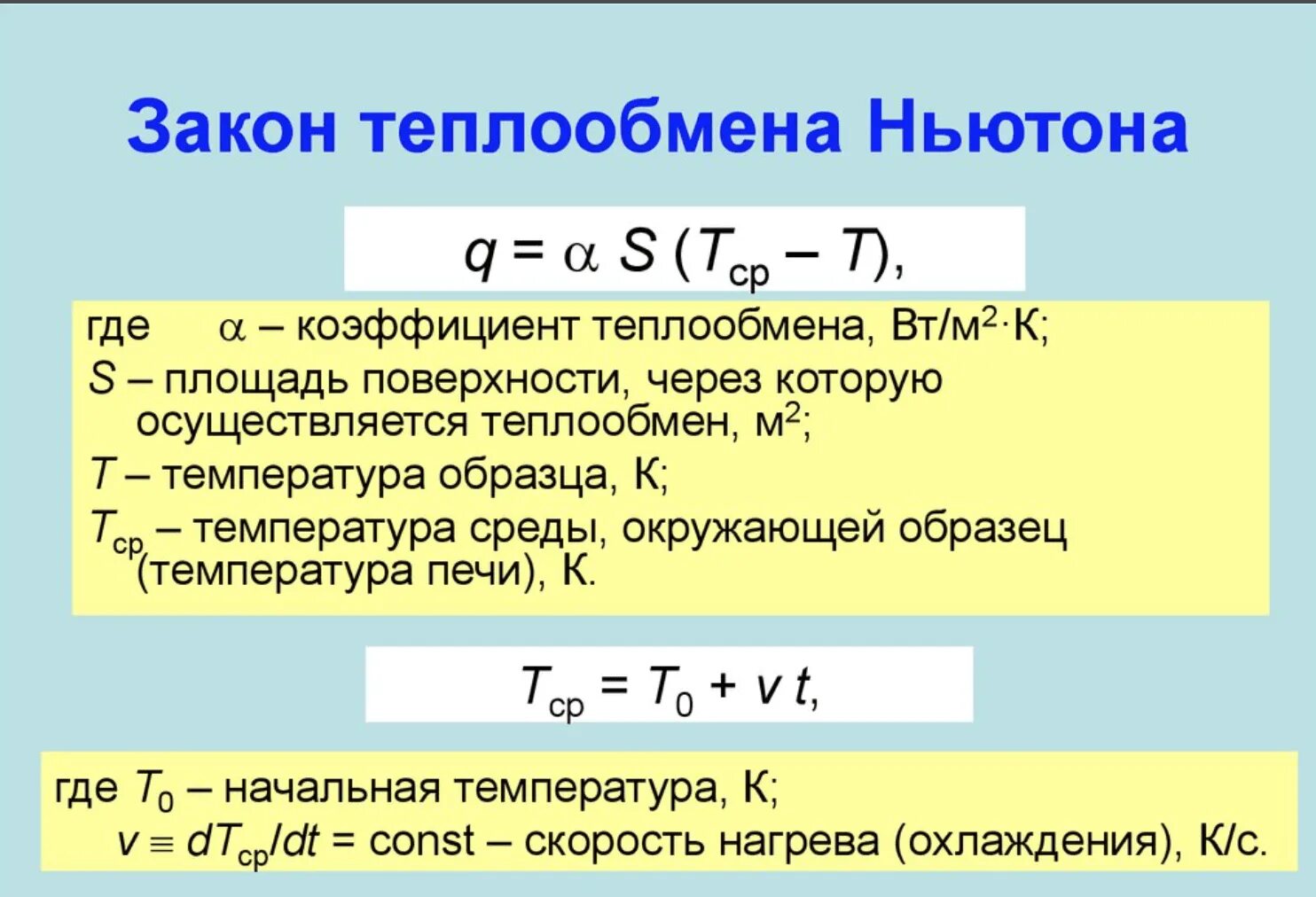 Уравнение конвективного теплообмена ньютона рихмана. Закон конвективного теплообмена ньютона. Формула основного закона теплопроводности. Закон передачи тепла. Основной закон теплопроводности.