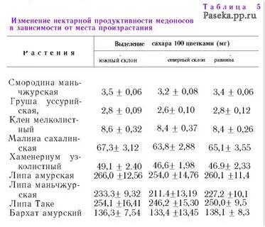 Выделение нектара растениями