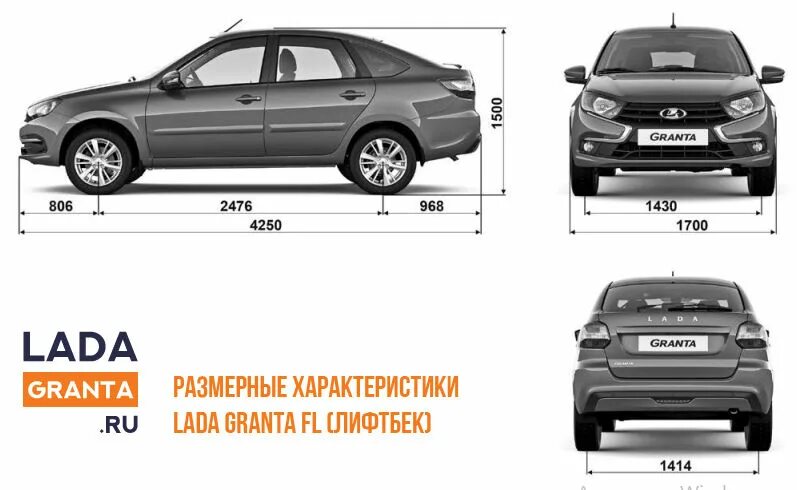 Габариты лады гранты