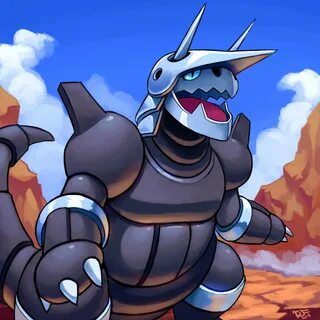 Day 16 - favorite ROCK type: Aggron Gen 3 had so many awesome Pokemon and o...