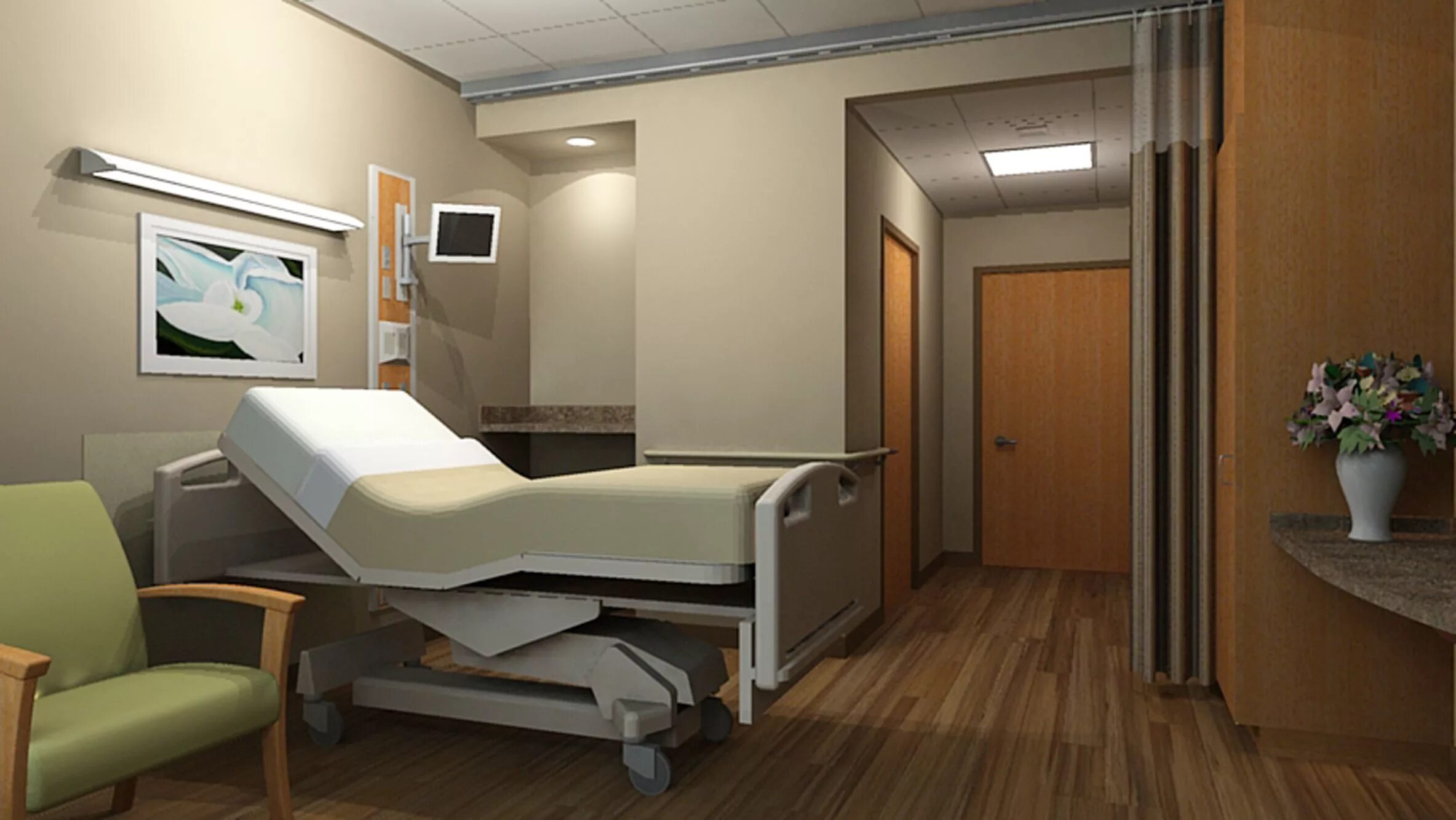 Patient room. Интерьер больничной палаты. Красивая палата в больнице. Комната в больнице. Интерьер палаты в клинике.