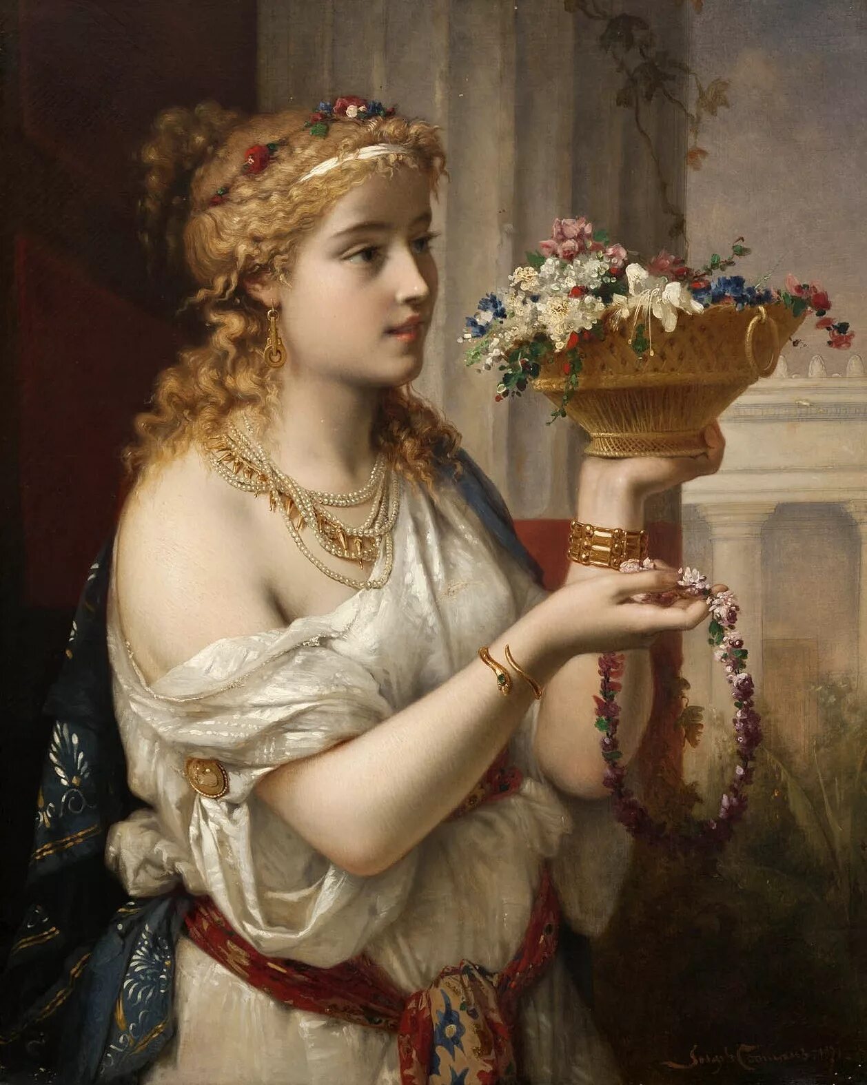 Античные образы. Художник Pierre Oliver Joseph Coomans. Жозеф Команс (Pierre Olivier Joseph Coomans), 1816.... Куманс Пьер Оливер Джозеф. Пьер Куманс художник.