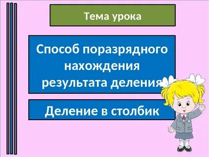 Проверка деления 3 класс презентация