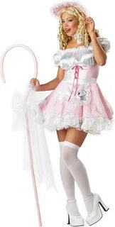 Fancy-Dress Costume Pin on new Adult Deluxe Sexy Bo Peep Costume Little Bo Peep...