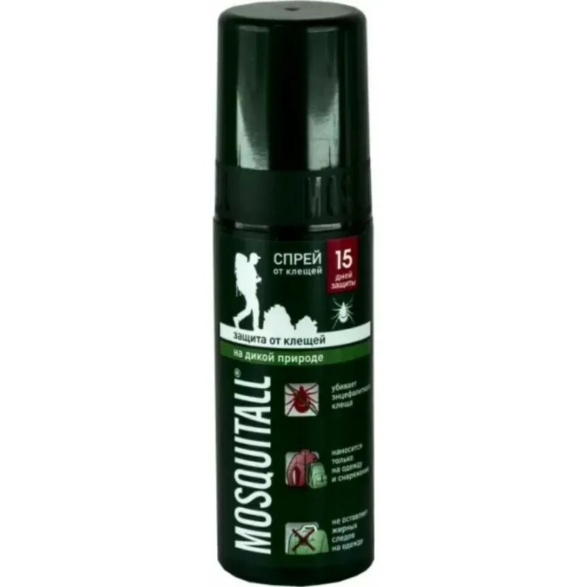 Самое лучшее средство от клещей. Mosquitall - спрей &quot;специальная защита от клещей&quot; 100 мл. репеллент москитол специальная защита аэроз. от клещей 150мл. москитол спрей 100 мл. средство от насекомых mosquitall защита от клещей спрей 100мл.