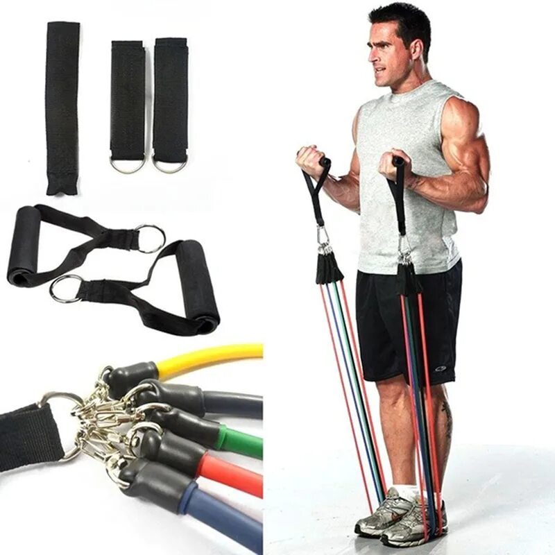 Как выбрать эспандер для занятий. Тренажер power resistance bands. эспандер 48300200 stryker. эспандер комплект 3 way training set. resistance bands тренировка с эспандером.