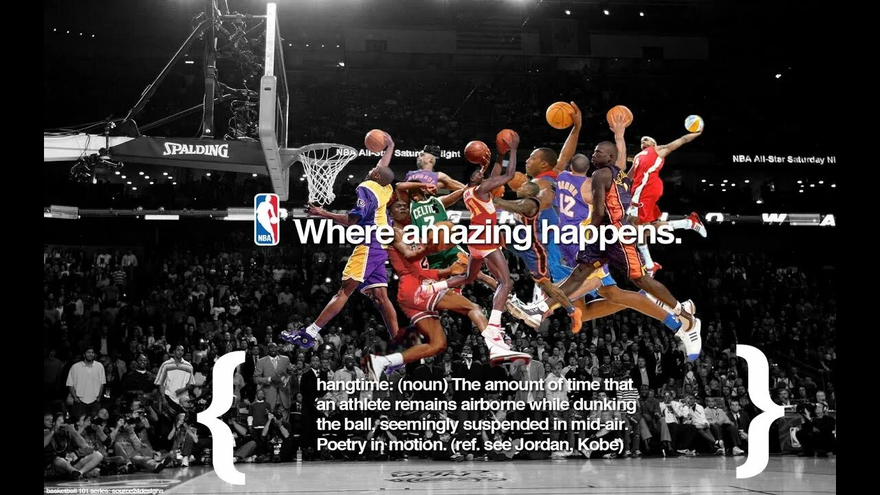 Amazing happens. NBA Hangtime. Michael Jordan Постер 30 на 30.