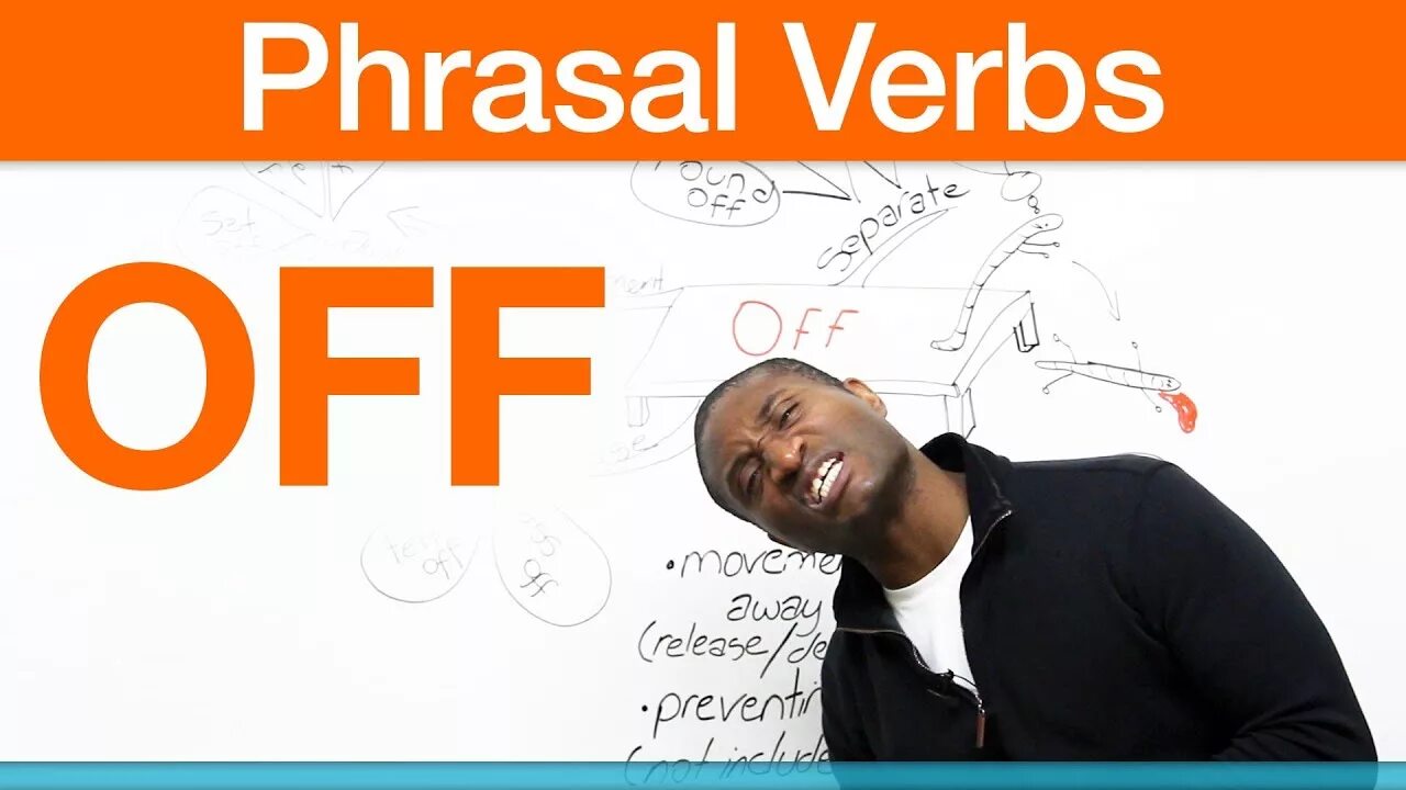 Phrasal verbs off. ENGVID TOEFL verbs. Go off. Make off. Сделай off