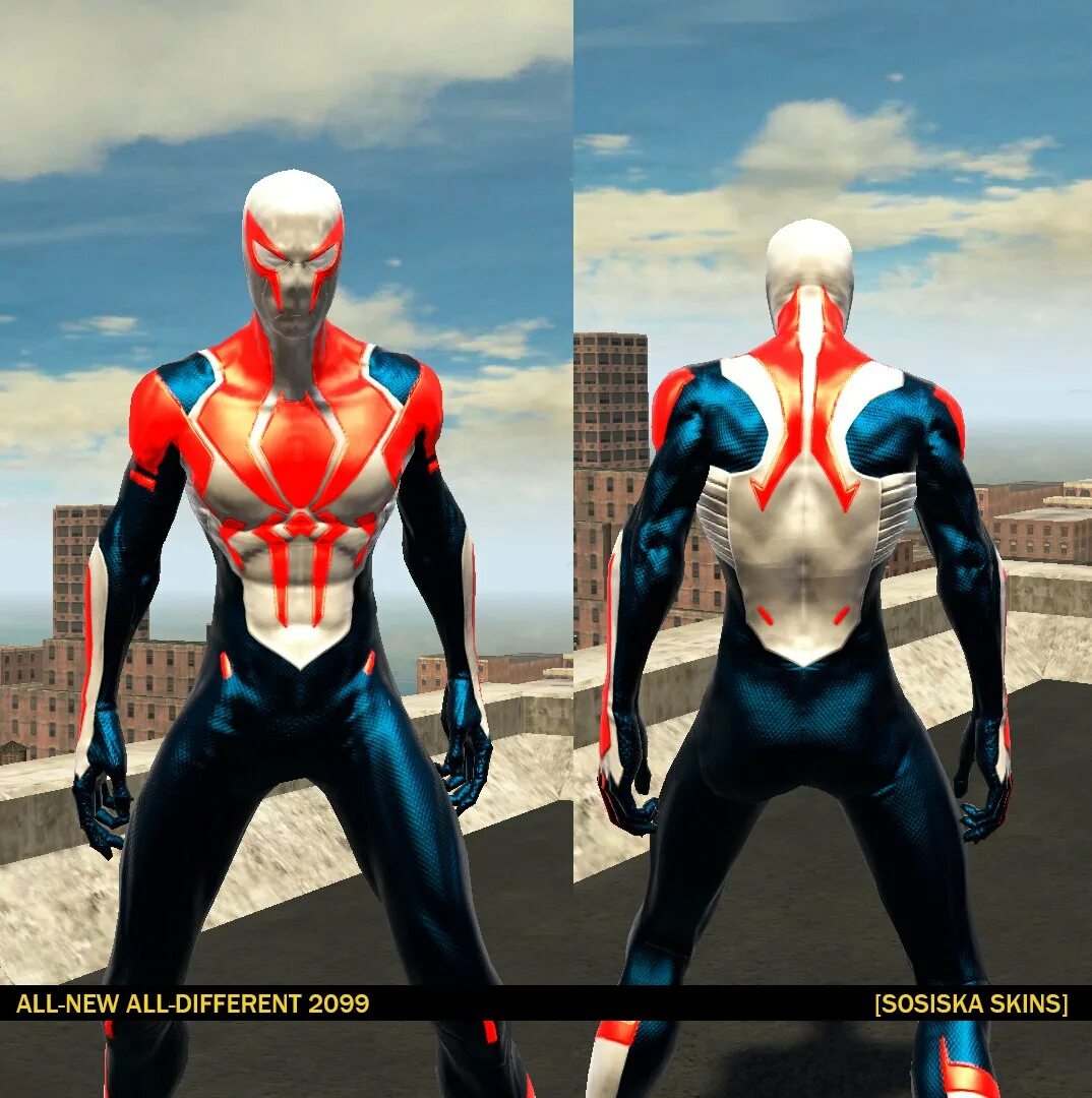 Webbed скины. Spider man web of Shadows 2099 Suit. Spider man web of Shadows Skin 2099. Скин web of Shadows Sosiska. Скин человек паук 2099.