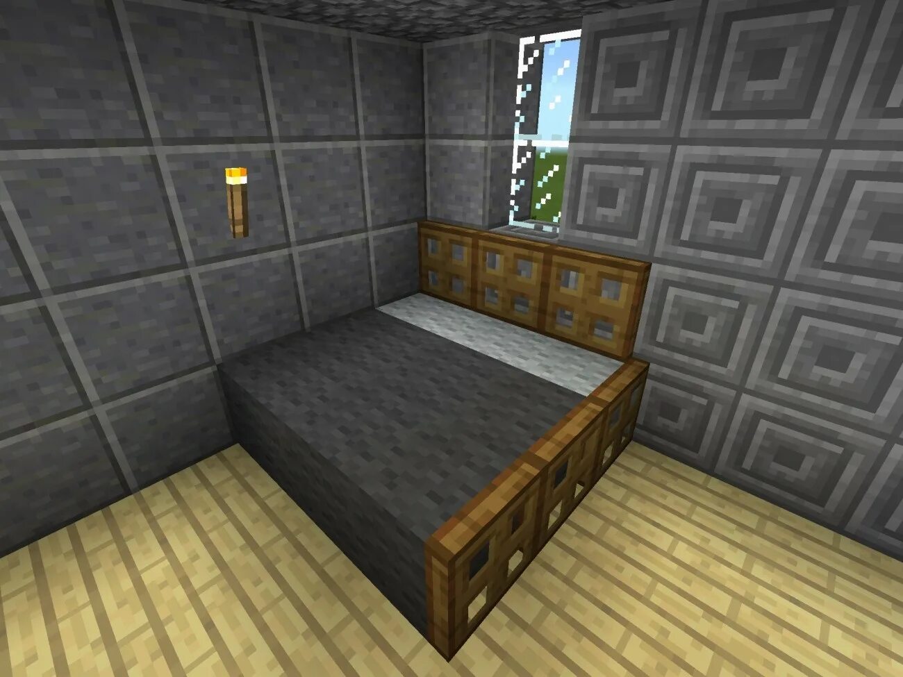 Модная кровать в майнкрафте. Красивая кровать в майнкрафте. Спальня в майнкрафте. Кровать майн 1. Большая кровать в майнкрафте.