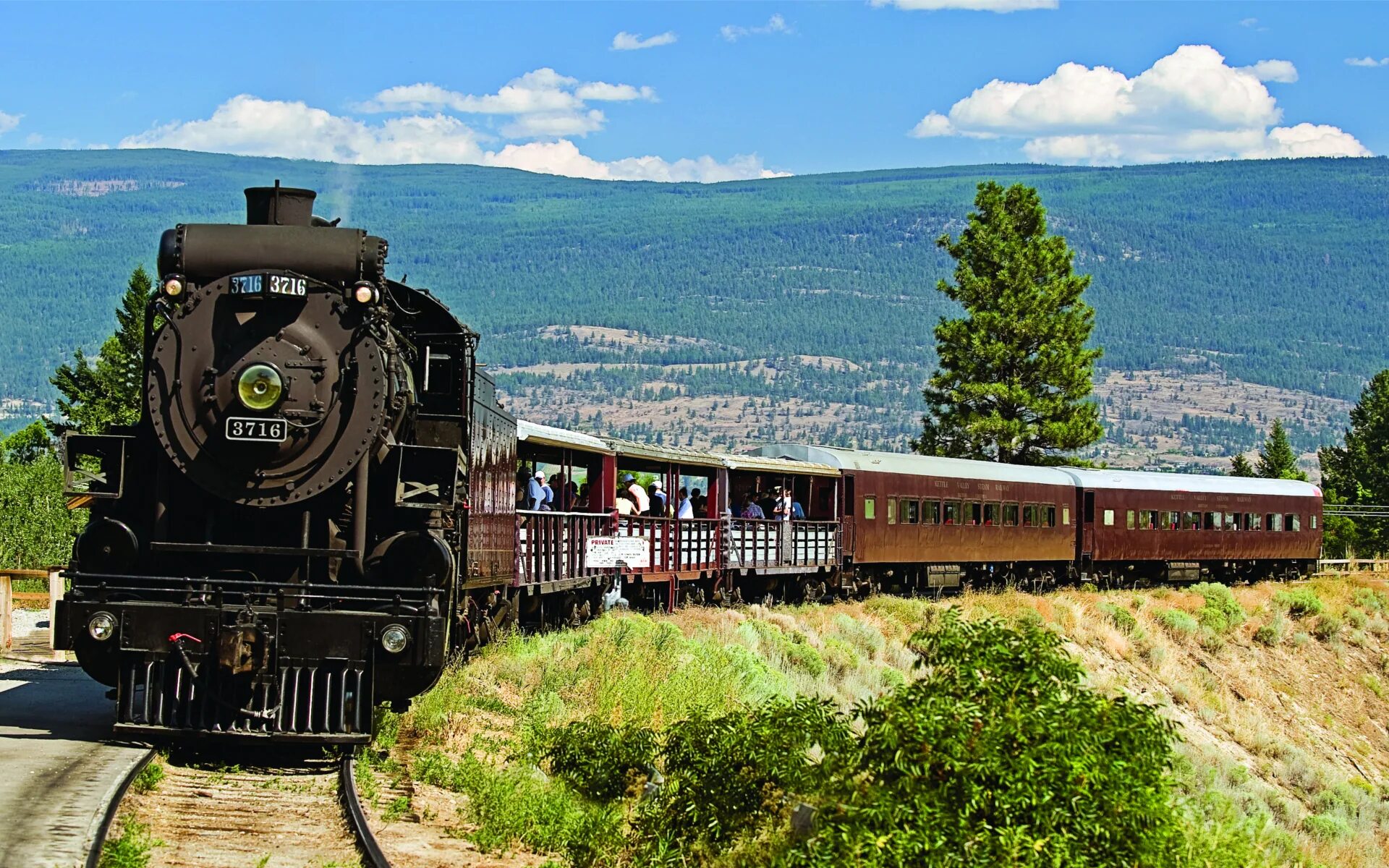 Кругобайкальская железная дорога вагоны. Паровоз КБЖД. Redwood Valley Railway Оринда. Фото из derail Valley.