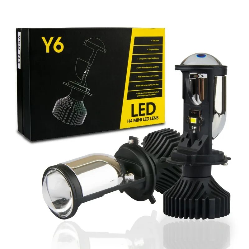 Mini led lens. Мини линзы h4 led. h4 mini led lens y6d. h7 mini led lens y6. mini led h4 с линзой aozoom.