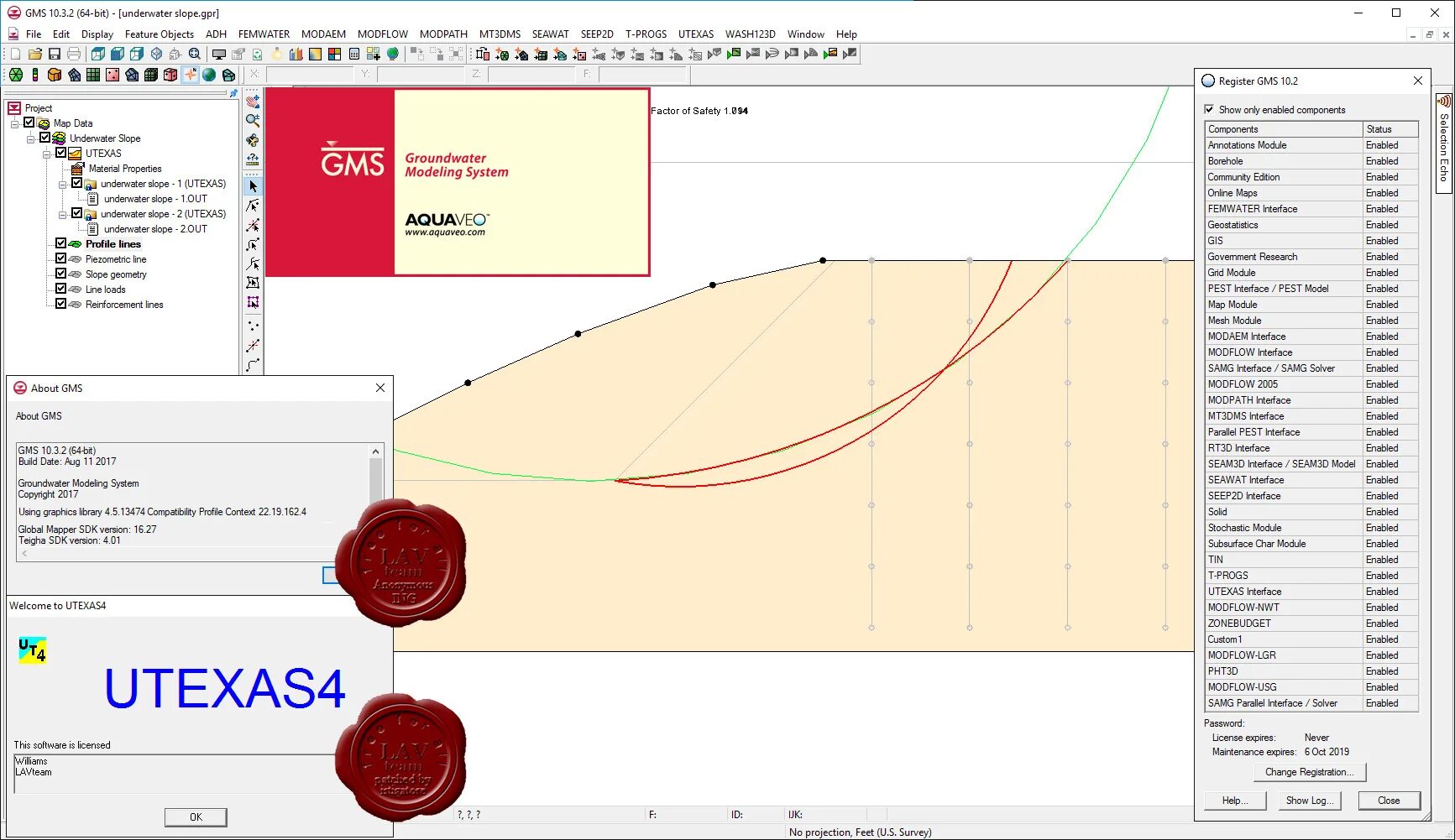 MODFLOW напор. Visual MODFLOW Flex. MODFLOW график. Processing MODFLOW. Interface enabled