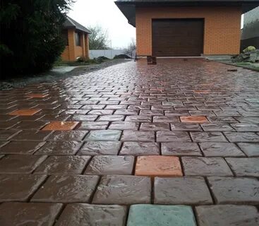 Покрыть тротуарную плитку лаком
