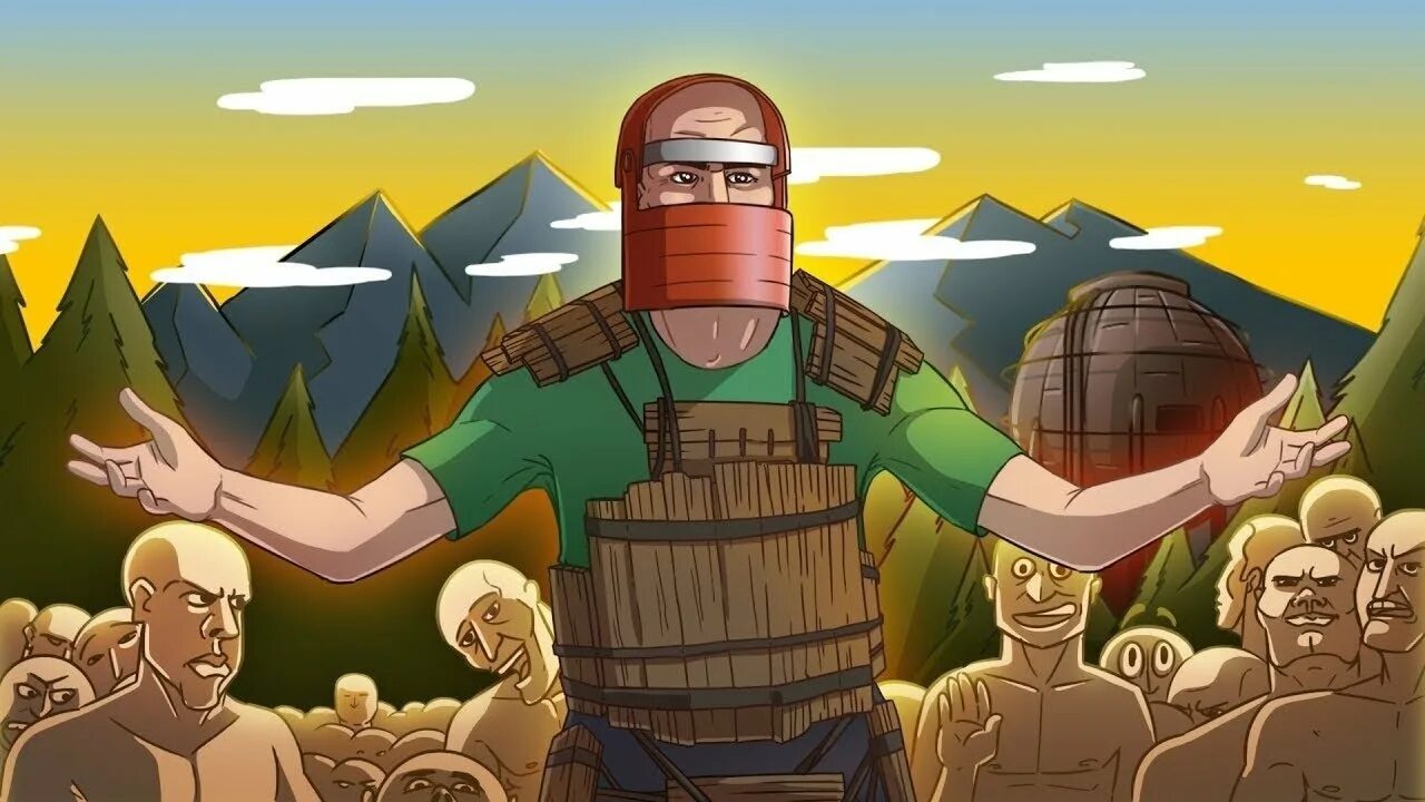 Rust servers. Аватар раст. rust баннер. картины раст. мультяшный раст.
