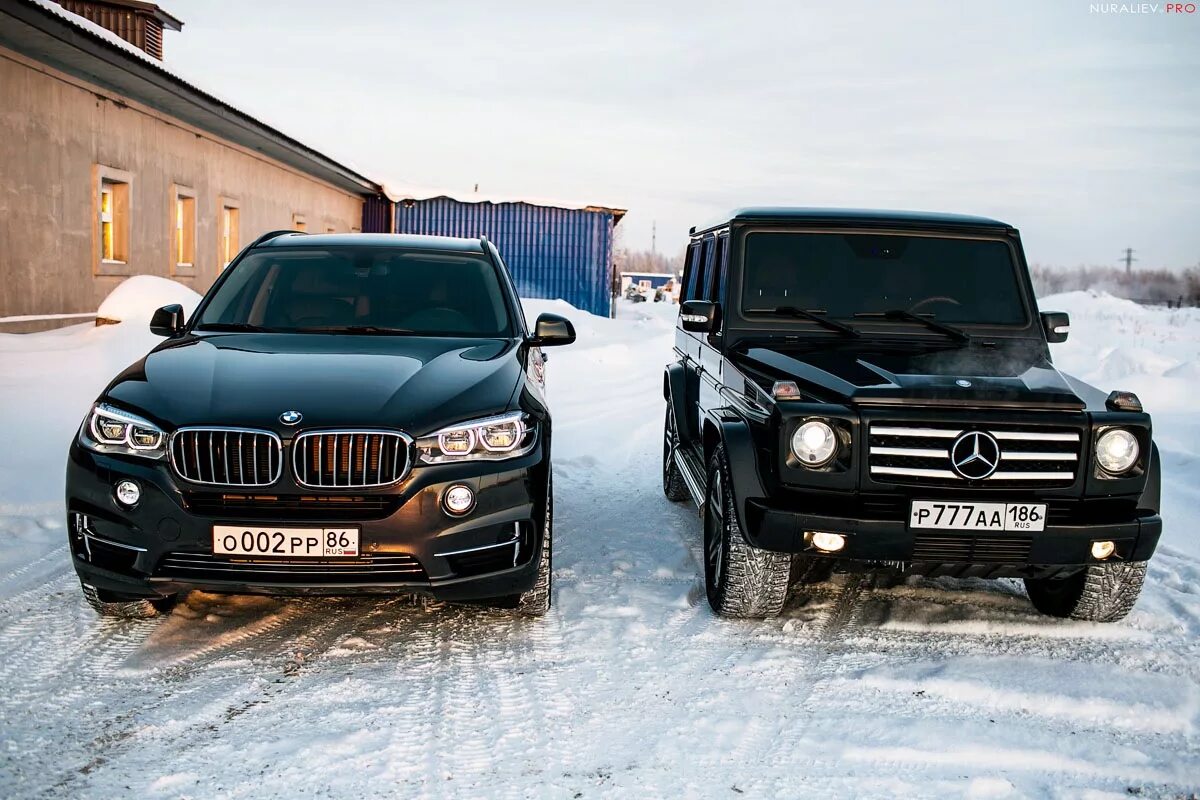 Сравнительный тест: БМВ Х5 и Мерседес G500 - Mercedes-Benz G-Class (W463), 5 л, 