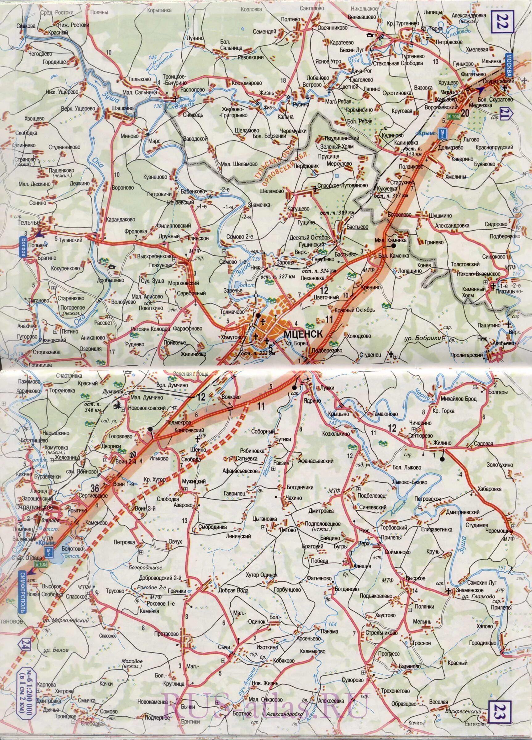 Карта дорог тула. Трасса м2 на карте. Трасса м2 Тула на карте. Тула Орел карта. Атлас автомобильных дорог трассе м2.