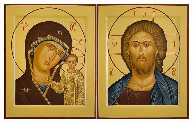 Венчальная пара складень "казанская и спаситель". Спаситель казанская. Спаситель казанская. Венчальная пара складень "казанская и спаситель". Венчальный складень спаситель казанская икона божией матери.