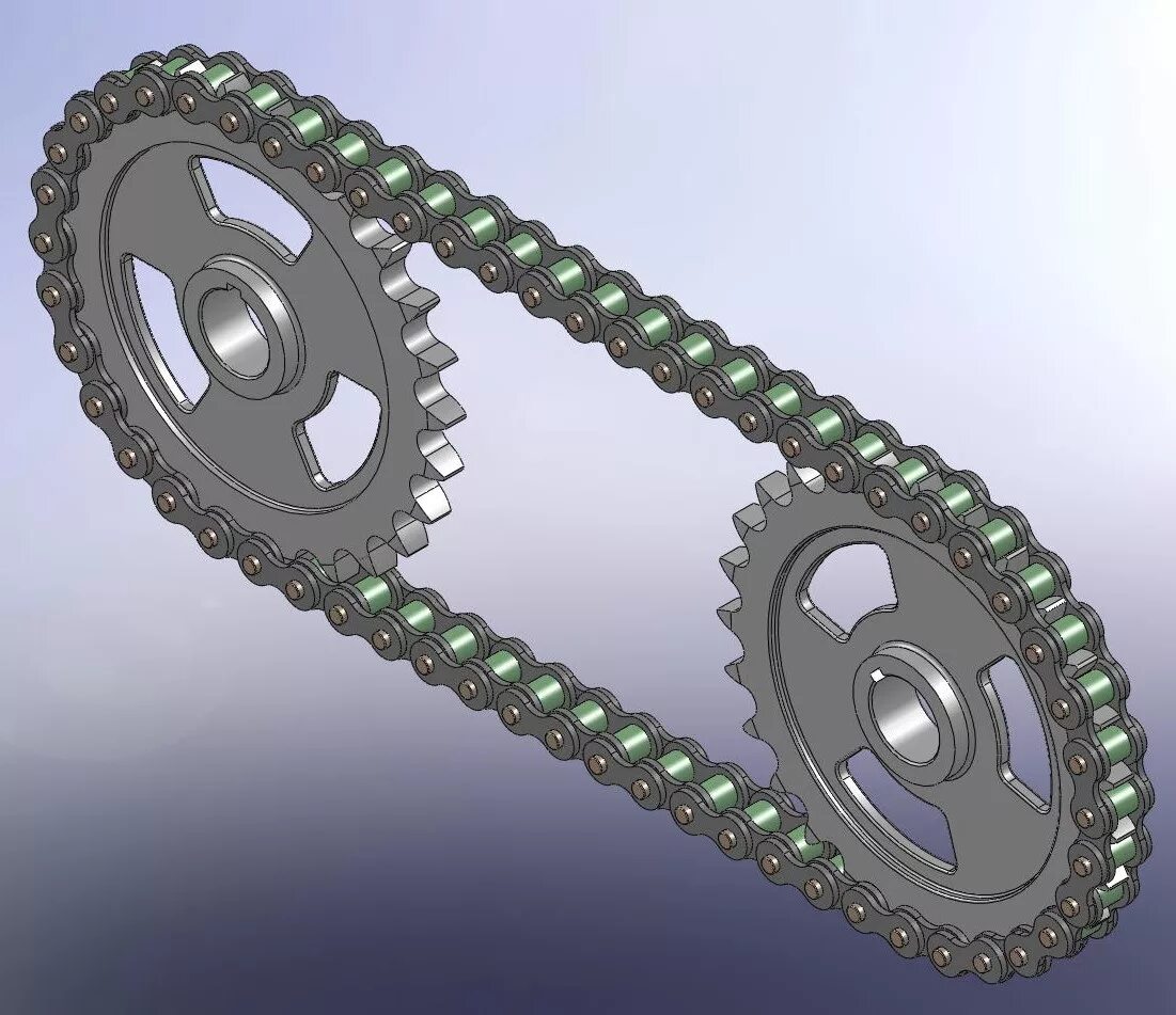 Цепь редуктора Скаут однорядная. Цепная передача в компас 3д. Цепь 3d модель ODJ. Цепь компас 3д. Цепь компас