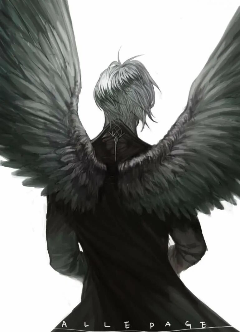 Ангел девушка и демон парень. Парень с крыльями. Крылатый мужчина