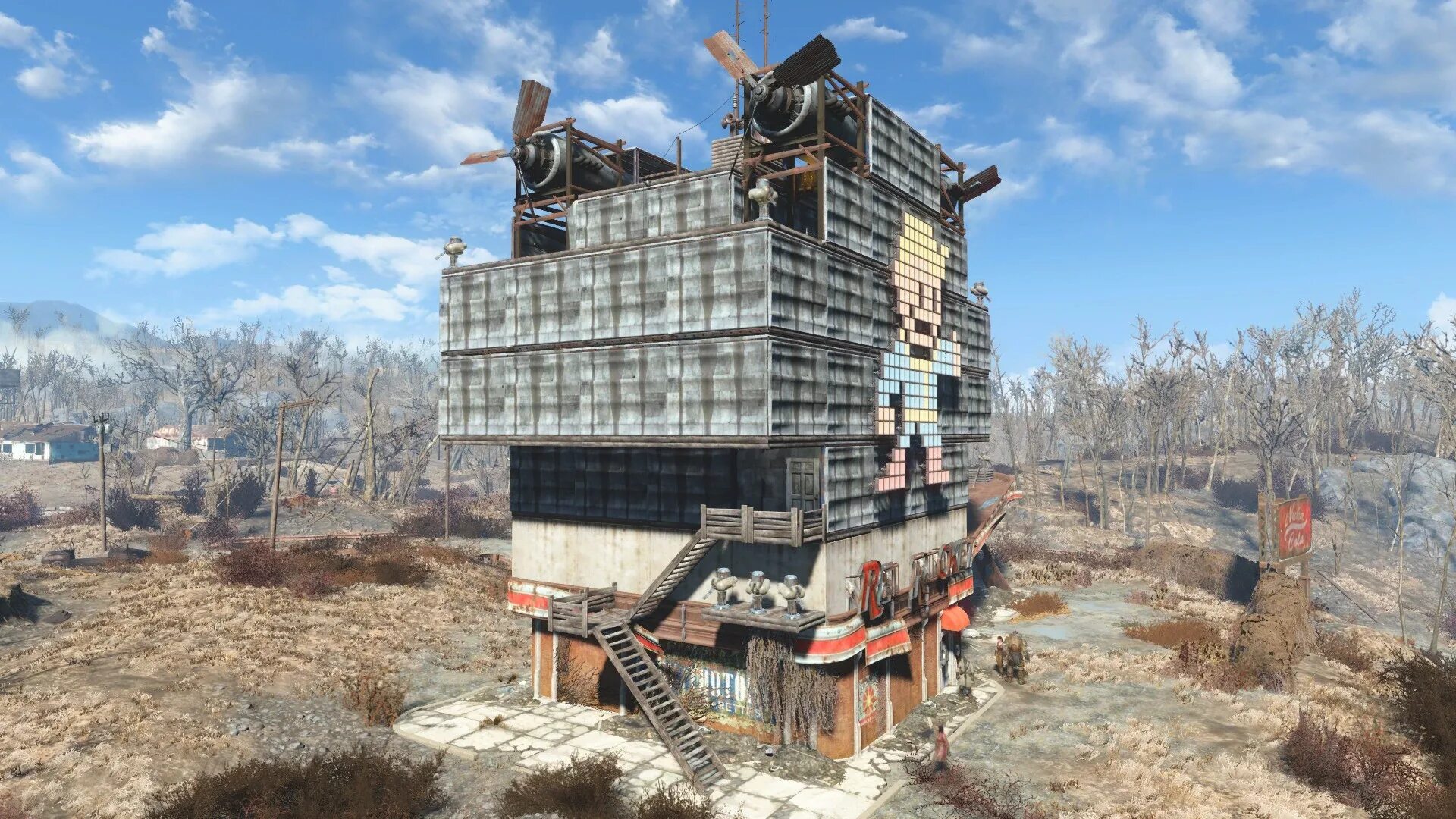 Фоллаут 4 мод на дом. Fallout 4 coastal cottage. фоллаут 4 постройки. бетонная база фоллаут 4. фоллаут 4 стройка.