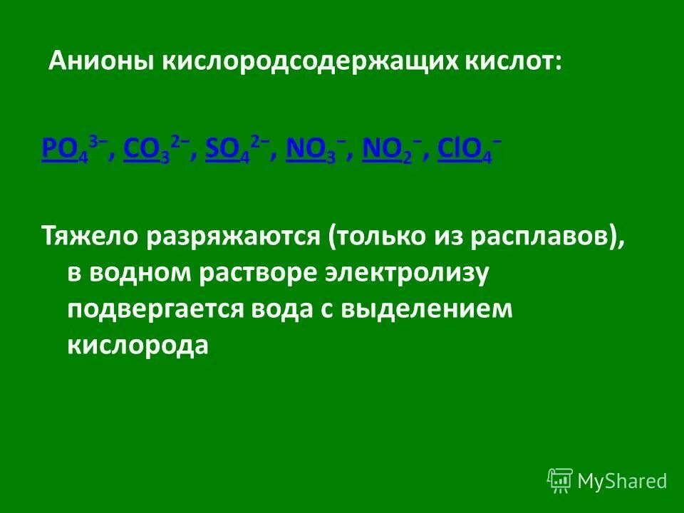 Термическое разложение гипохлорита натрия. Формулы кислородсодержащих кислот. Названия кислородсодержащих кислот. Степень окисления кислотных остатков. Как образуются названия солей.