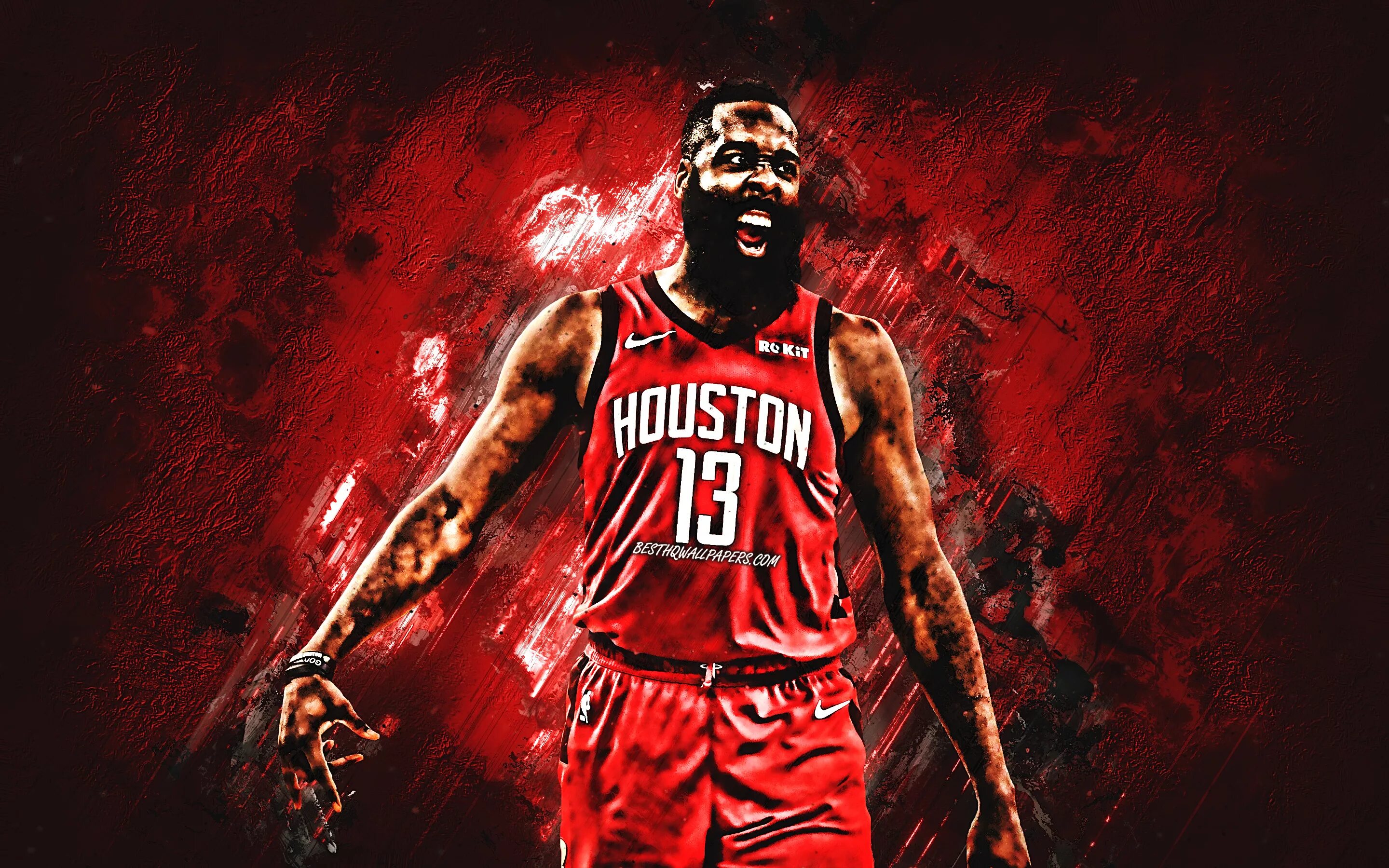 Живые обои баскетбол. James Harden Houston Rockets.