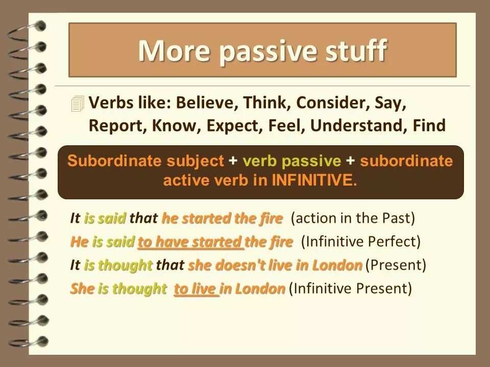 Passive subject. Subject Passive verb Infinitive правило. Subject Passive verb Infinitive упражнения. Конструкция subject+Passive verb+ Infinitive. Impersonal Passive Voice.