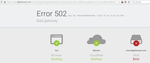 Returned server unknown error