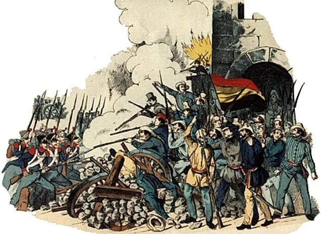 Революция 1848 г германия. Германская революция 1848-1849. Революция 1848 года в Германии. 1848 Год Германия. Восстания в Германии 1848-1849.