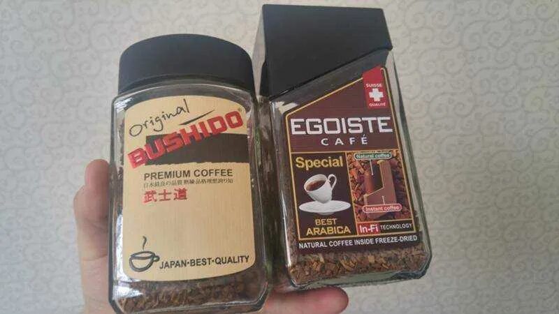 Кофе Бушидо и эгоист. Растваримый кофе ИГОИС тбусидо. Вкусный растворимый кофе. Марки кофе растворимого хорошего качества.