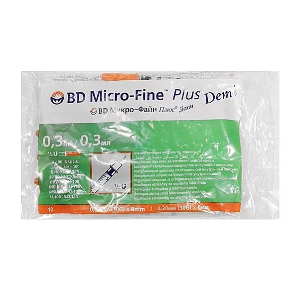 Bd micro fine plus 0.3 мл. Шприц инсулиновый bd micro-fine plus u-100. шприц микрофайн плюс деми 0.3 мл. шприц инсулиновый микро-файн плюс деми 0.3млu-100 0,30 мм (30g). шприц инсулиновый bd micro-fine plus demi 0,3 мл u-100 30g 10 шт.