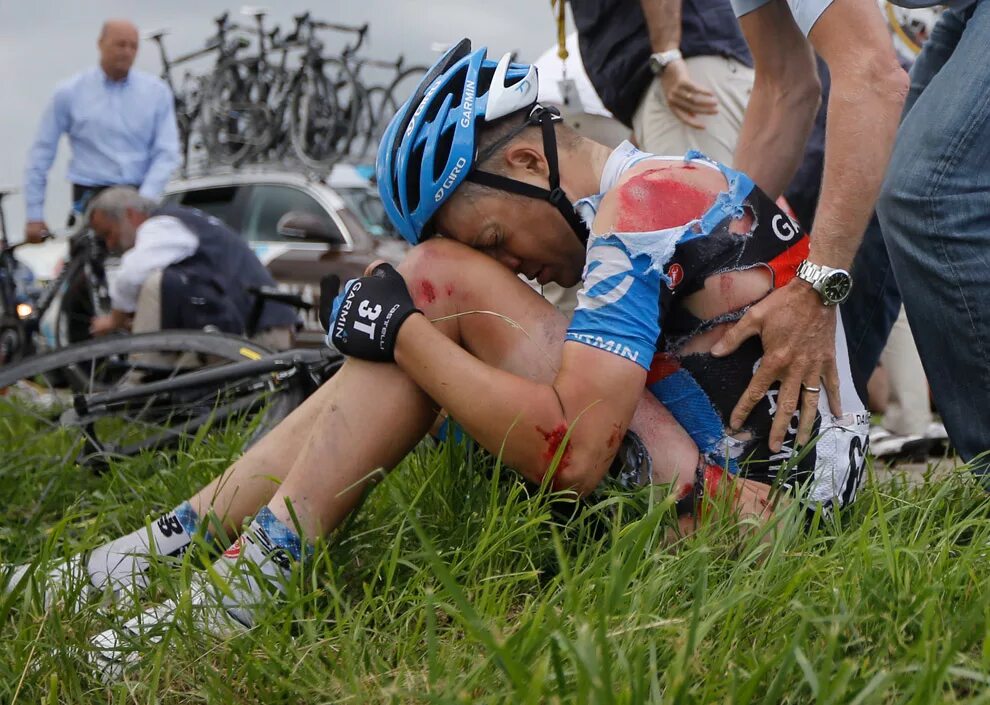 Травмы в велосипедном спорте.
