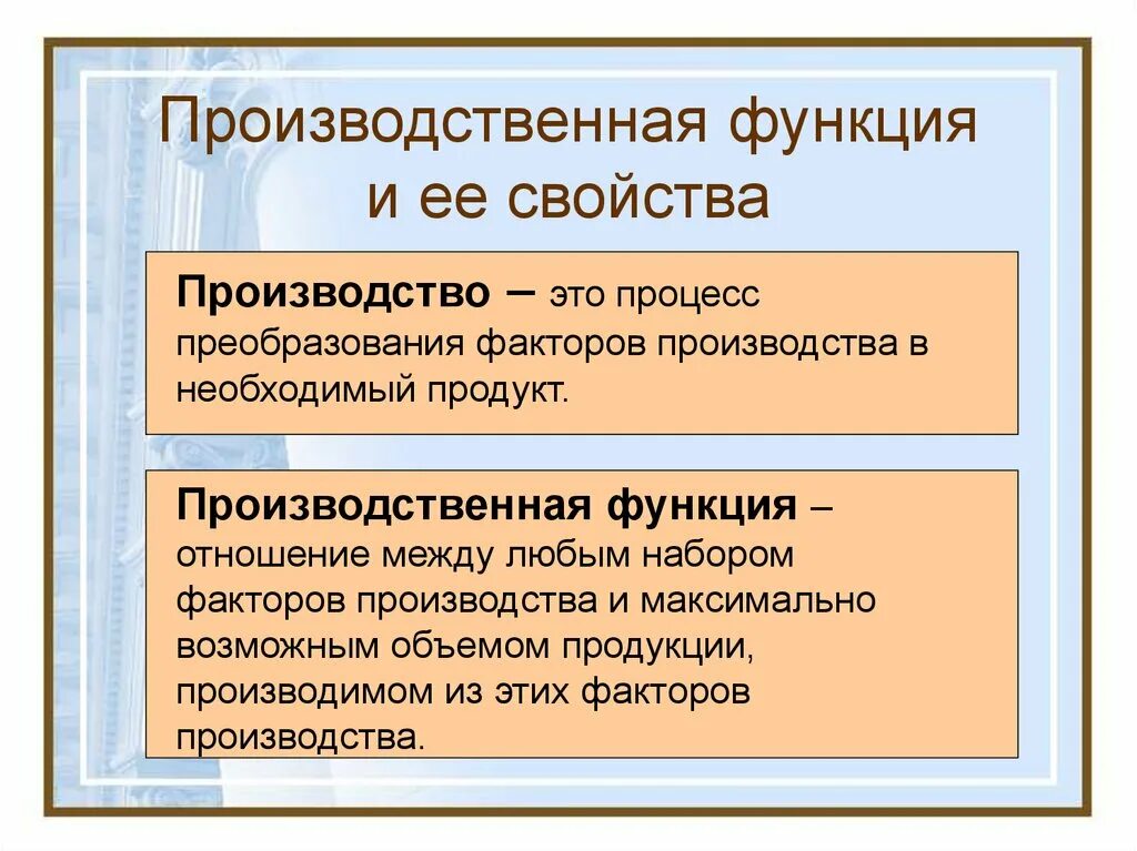 Производство и производственная функция. Производственная функция и ее свойства. Производственная функция и её свойчтва. Свойства производственной функции.