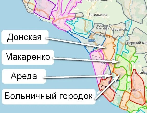 В каком районе остановиться в сочи. В каком районе остановиться в сочи