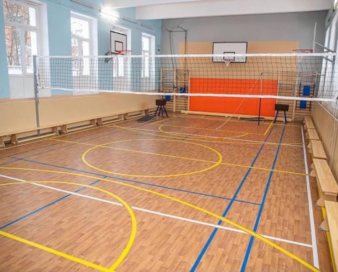 Универсальный спортивный зал чертеж. Разметка в спортзале в школе размеры. Спортивный зал мфти. Разметка спортзала 12х24. Типовой проект универсального спортивного зала 4.