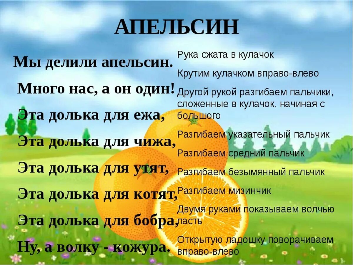 Пальчиковая гимнастика 4 5 лет картотека. Пальчиковая игра апельсин для детей. Пальчиковая игра мы делили апельсин. Пальчиковая гимнастика апельсин для детей 3-4 года. Пальчиковая игра апельсин младшая группа.