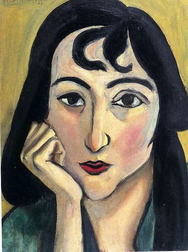 Анри Матисс. Матисс портрет Делекторской. Henri Matisse (1869–1954). Анри Матисс портрет.