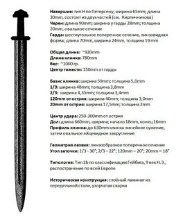 Сколько весит меч