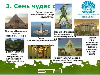 Назовите семь чудес
