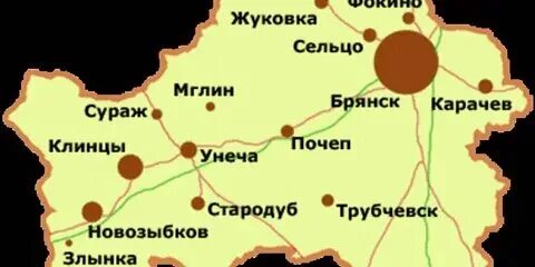 Сколько километров от брянска до карачева