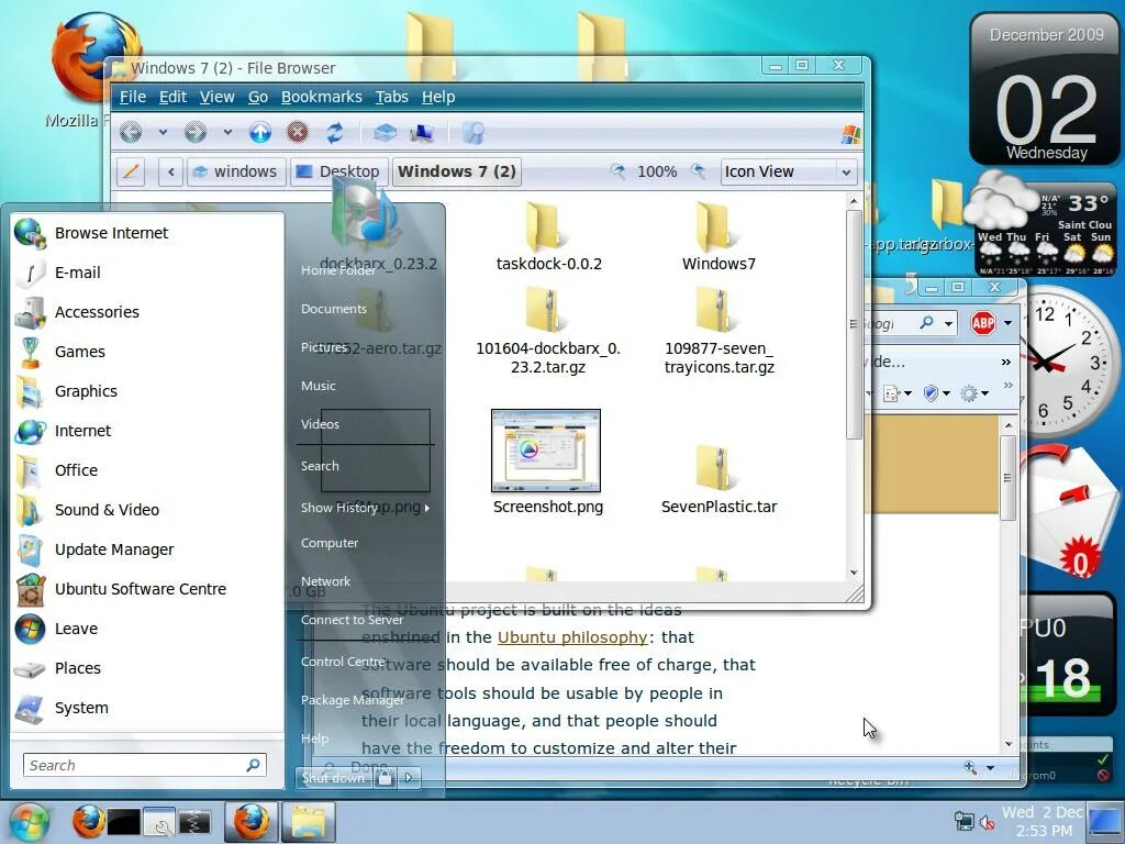 Linux windows 7. Linux в стиле windows 7. тема windows 7 на ubuntu. линукс в стиле виндовс 7. windows тема для линукс.