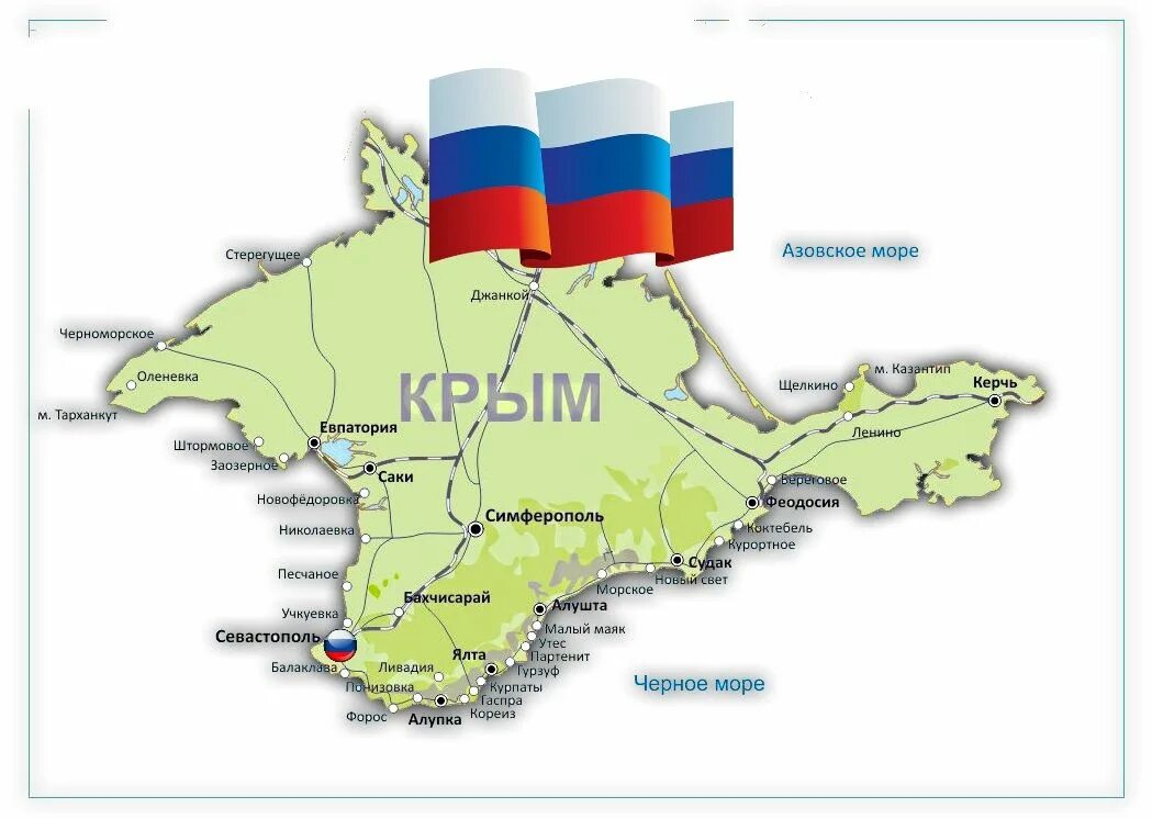 Бесплатная земля от государства в крыму. Республика Крым на карте России. Карта России с Крымом и Севастополем. Республика Крым и Севастополь карта. Крымский п-ов на карте России.